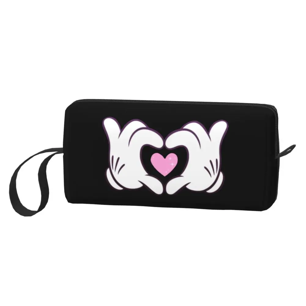 Mickey Mouse Heart Hands Kawaii Waterproof Pouch