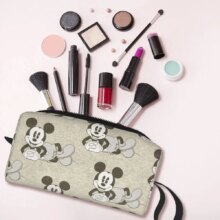Mickey Mouse Grid Pattern Large Makeup Bag Waterproof Pouch Travel Cosmetic Bags Organizer for Women Mickey Mouse Grid Pattern Large Makeup Bag Waterproof Pouch Travel Cosmetic Bags Organizer for Women