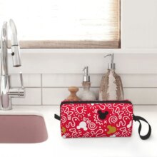 Mickey Mouse Grid Pattern Large Makeup Bag Waterproof Pouch Travel Cosmetic Bags Organizer for Women Mickey Mouse Grid Pattern Large Makeup Bag Waterproof Pouch Travel Cosmetic Bags Organizer for Women