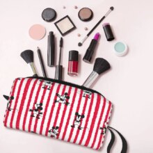 Mickey Mouse Grid Pattern Large Makeup Bag Waterproof Pouch Travel Cosmetic Bags Organizer for Women Mickey Mouse Grid Pattern Large Makeup Bag Waterproof Pouch Travel Cosmetic Bags Organizer for Women