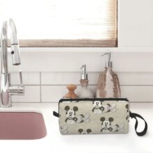 Mickey Mouse Grid Pattern Large Makeup Bag Waterproof Pouch Travel Cosmetic Bags Organizer for Women Mickey Mouse Grid Pattern Large Makeup Bag Waterproof Pouch Travel Cosmetic Bags Organizer for Women