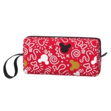Mickey Mouse Grid Pattern Large Makeup Bag Waterproof Pouch Travel Cosmetic Bags Organizer for Women Mickey Mouse Grid Pattern Large Makeup Bag Waterproof Pouch Travel Cosmetic Bags Organizer for Women