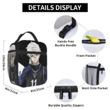 Blue Lock Soccer Player Insulated Lunch Bag High Capacity Reusable Cooler Bag Tote Lunch Box College Outdoor Bento Pouch Blue Lock Soccer Player Insulated Lunch Bag High Capacity Reusable Cooler Bag Tote Lunch Box College Outdoor Bento Pouch