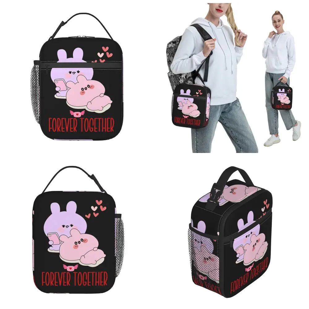 Kawaii Cartoon Asamimichan Forever Together Lunch Bag