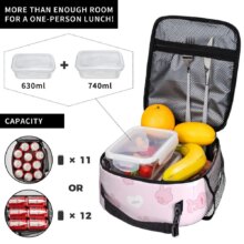 Asamimichaan Cute Asamimi Couples Insulated Lunch Bag High Capacity Lunch Container Thermal Bag Tote Lunch Box Office Food Bag Asamimichaan Cute Asamimi Couples Insulated Lunch Bag High Capacity Lunch Container Thermal Bag Tote Lunch Box Office Food Bag