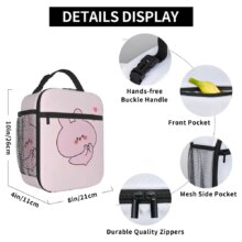Asamimichaan Cute Asamimi Couples Insulated Lunch Bag High Capacity Lunch Container Thermal Bag Tote Lunch Box Office Food Bag Asamimichaan Cute Asamimi Couples Insulated Lunch Bag High Capacity Lunch Container Thermal Bag Tote Lunch Box Office Food Bag