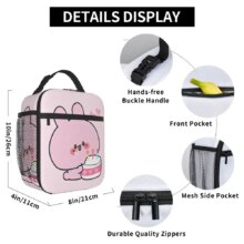 Asamimichaan Cute Asamimi Couples Insulated Lunch Bag High Capacity Lunch Container Thermal Bag Tote Lunch Box Office Food Bag Asamimichaan Cute Asamimi Couples Insulated Lunch Bag High Capacity Lunch Container Thermal Bag Tote Lunch Box Office Food Bag