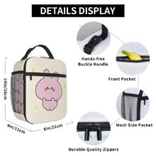 Asamimichaan Cute Asamimi Couples Insulated Lunch Bag High Capacity Lunch Container Thermal Bag Tote Lunch Box Office Food Bag Asamimichaan Cute Asamimi Couples Insulated Lunch Bag High Capacity Lunch Container Thermal Bag Tote Lunch Box Office Food Bag
