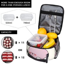 Asamimichaan Cute Asamimi Couples Insulated Lunch Bag High Capacity Lunch Container Thermal Bag Tote Lunch Box Office Food Bag Asamimichaan Cute Asamimi Couples Insulated Lunch Bag High Capacity Lunch Container Thermal Bag Tote Lunch Box Office Food Bag