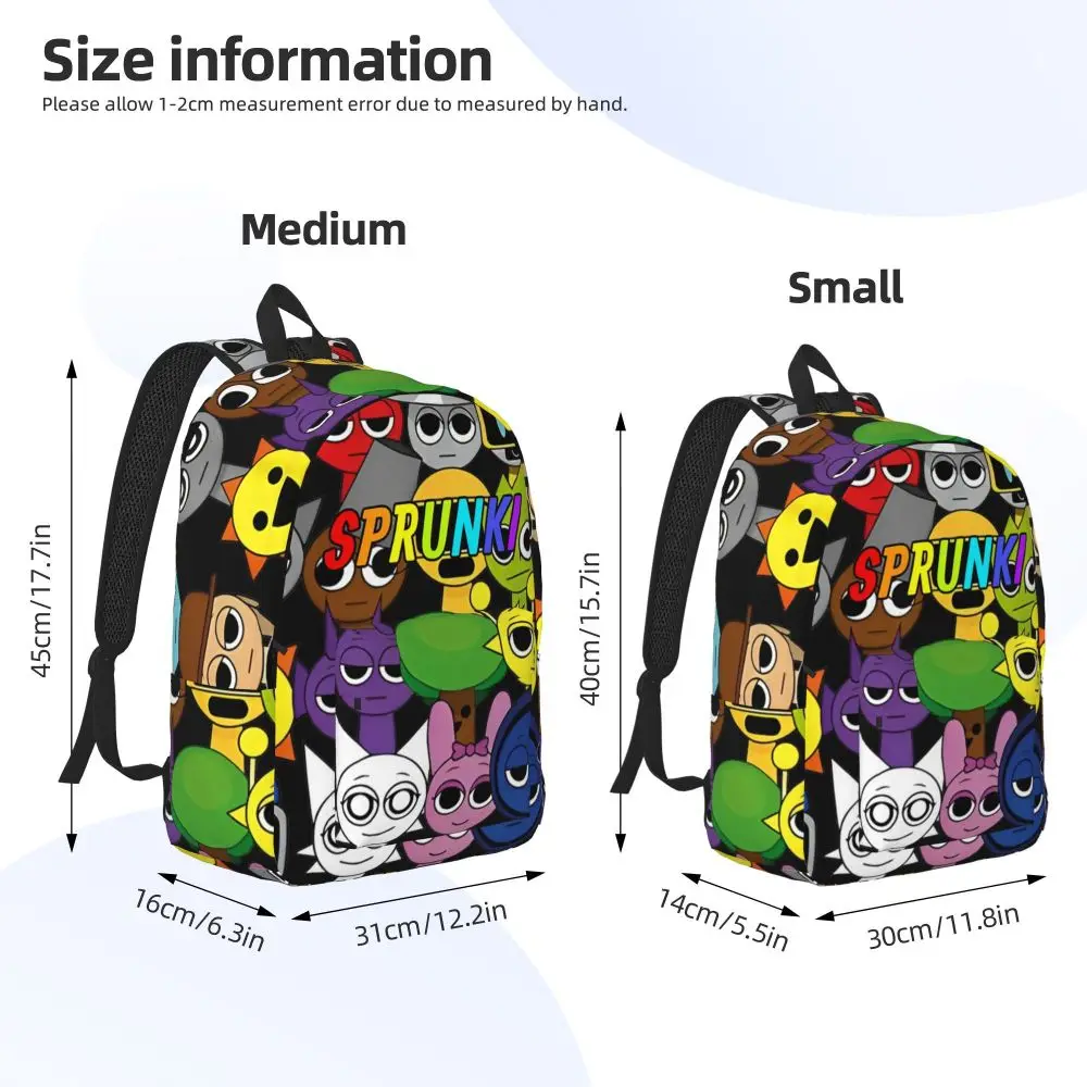 Kawaii Cartoon Sprunki Character Student Backpack