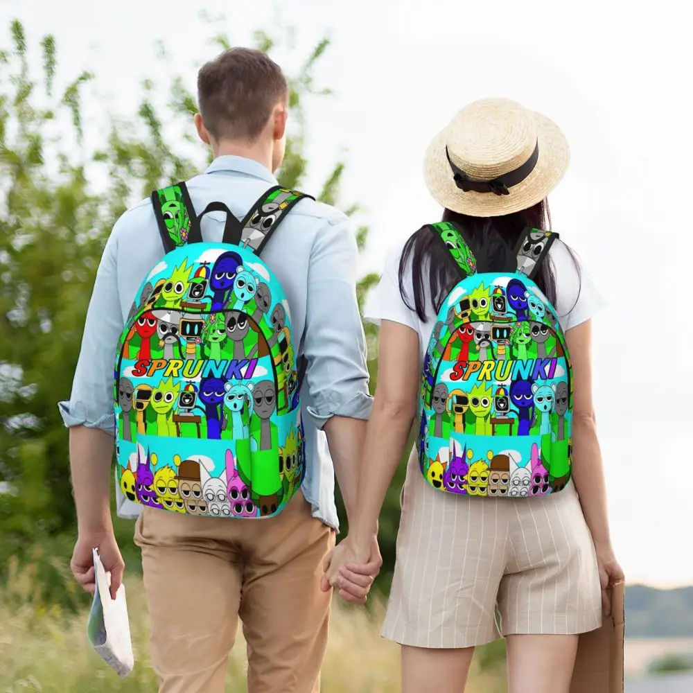 Cartoon Kawaii Sprunki Incredibox Character Student Backpack Cartoon Kawaii Sprunki Incredibox Character Student Backpack