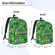Pikmin Logo Backpack Elementary High College School Student Bookbag Teens Daypack with Pocket Pikmin Logo Backpack Elementary High College School Student Bookbag Teens Daypack with Pocket