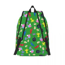 Pikmin Logo Backpack Elementary High College School Student Bookbag Teens Daypack with Pocket Pikmin Logo Backpack Elementary High College School Student Bookbag Teens Daypack with Pocket