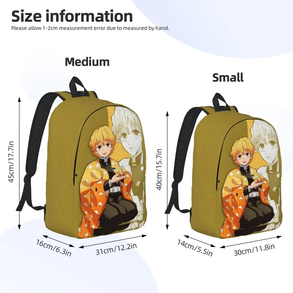 Kawaii Anime Demon Slayer Zenitsu Agatsuma Backpack
