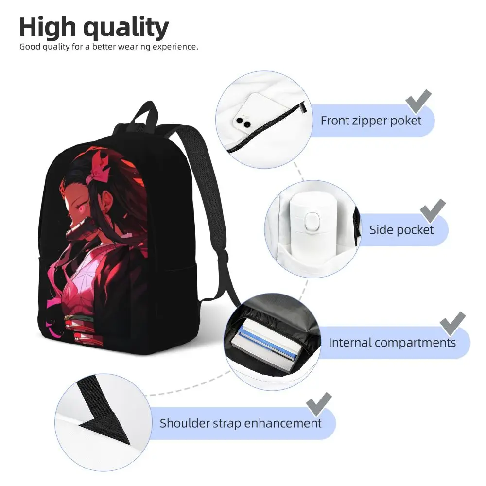 Cartoon Demon Slayer Kawaii Nezuko Kamado Backpack