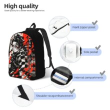 Tanjiro Kamado Demon Slayer Anime Backpack Student School Bookbag Daypack Preschool Primary Bag Sports Tanjiro Kamado Demon Slayer Anime Backpack Student School Bookbag Daypack Preschool Primary Bag Sports