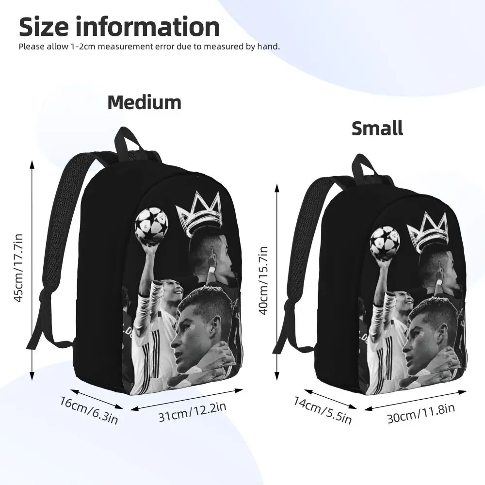 The Legend Footballer Cristiano Ronaldo Kawaii Printed Backpack