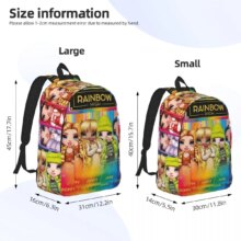 Rainbow High Backpack Middle High College School Student Bookbag Teens Daypack Durable Rainbow High Backpack Middle High College School Student Bookbag Teens Daypack Durable