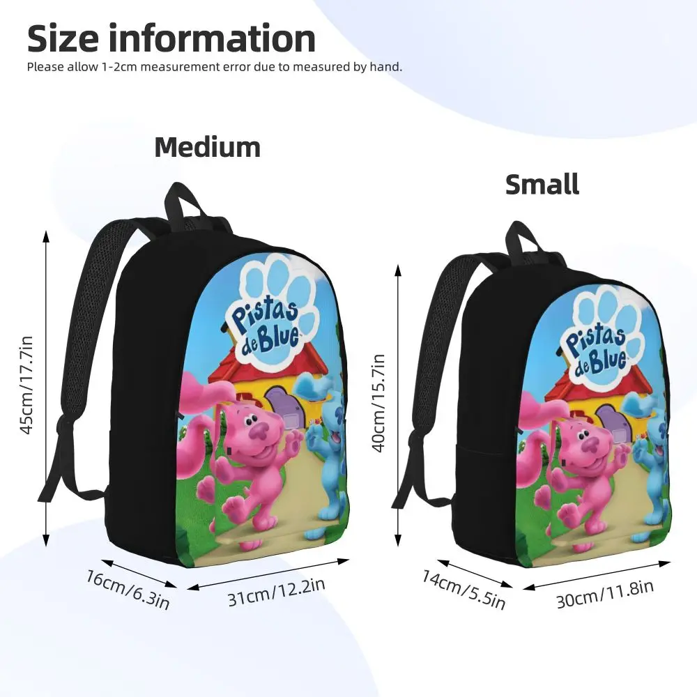 Kawaii Anime Blue's Clues Blue And Magenta Backpack
