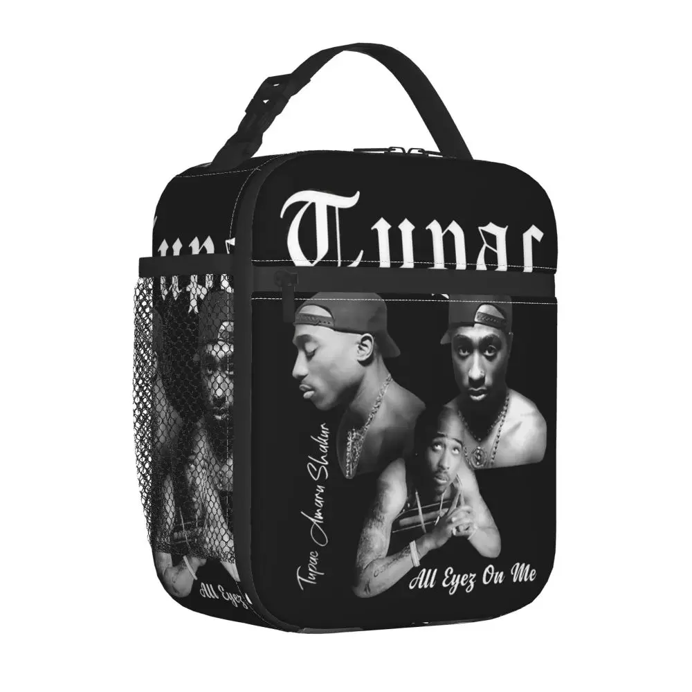 Tupac Shakur Kawaii Print Polyester Lunch Bag