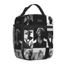 Tupac Insulated Lunch Bags High Capacity Retro Rapper Meal Container Thermal Bag Tote Lunch Box College Picnic Food Bag Tupac Insulated Lunch Bags High Capacity Retro Rapper Meal Container Thermal Bag Tote Lunch Box College Picnic Food Bag