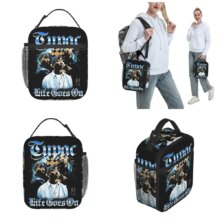 Tupac Insulated Lunch Bags High Capacity Retro Rapper Meal Container Thermal Bag Tote Lunch Box College Picnic Food Bag Tupac Insulated Lunch Bags High Capacity Retro Rapper Meal Container Thermal Bag Tote Lunch Box College Picnic Food Bag