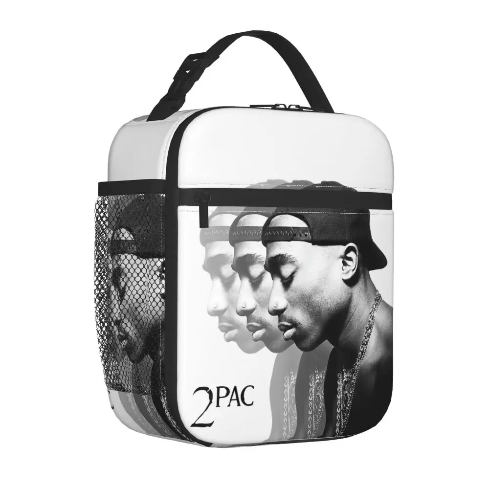 Tupac Shakur Printed Insulated Kawaii Lunch Bag