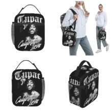 Tupac Insulated Lunch Bags High Capacity Retro Rapper Meal Container Thermal Bag Tote Lunch Box College Picnic Food Bag Tupac Insulated Lunch Bags High Capacity Retro Rapper Meal Container Thermal Bag Tote Lunch Box College Picnic Food Bag