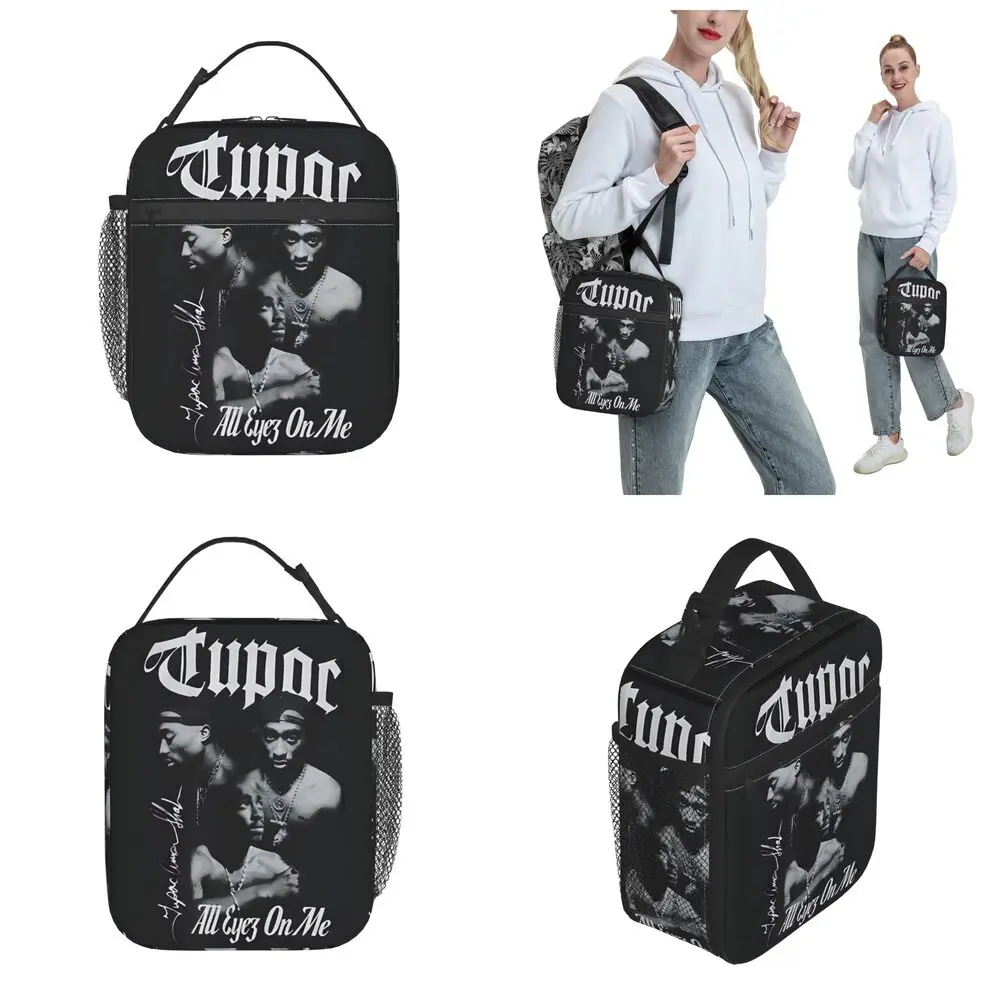 Tupac Shakur Polyester Kawaii Lunch Bag
