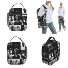 Tupac Insulated Lunch Bags High Capacity Retro Rapper Meal Container Thermal Bag Tote Lunch Box College Picnic Food Bag Tupac Insulated Lunch Bags High Capacity Retro Rapper Meal Container Thermal Bag Tote Lunch Box College Picnic Food Bag