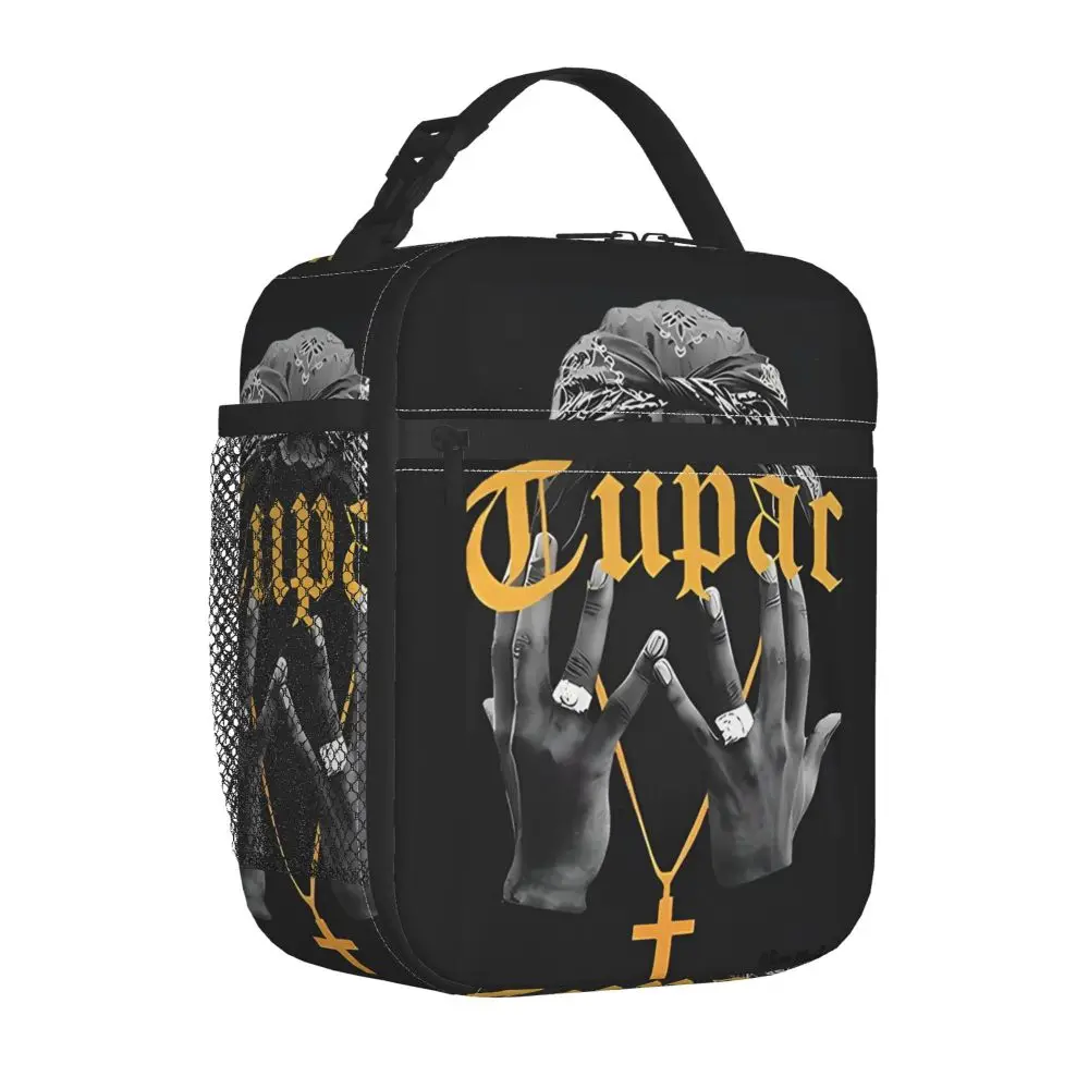 Kawaii Tupac Print Polyester Lunch Bag