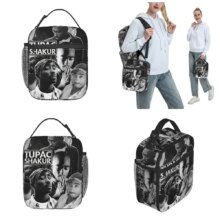 Tupac Insulated Lunch Bags High Capacity Retro Rapper Meal Container Thermal Bag Tote Lunch Box College Picnic Food Bag Tupac Insulated Lunch Bags High Capacity Retro Rapper Meal Container Thermal Bag Tote Lunch Box College Picnic Food Bag