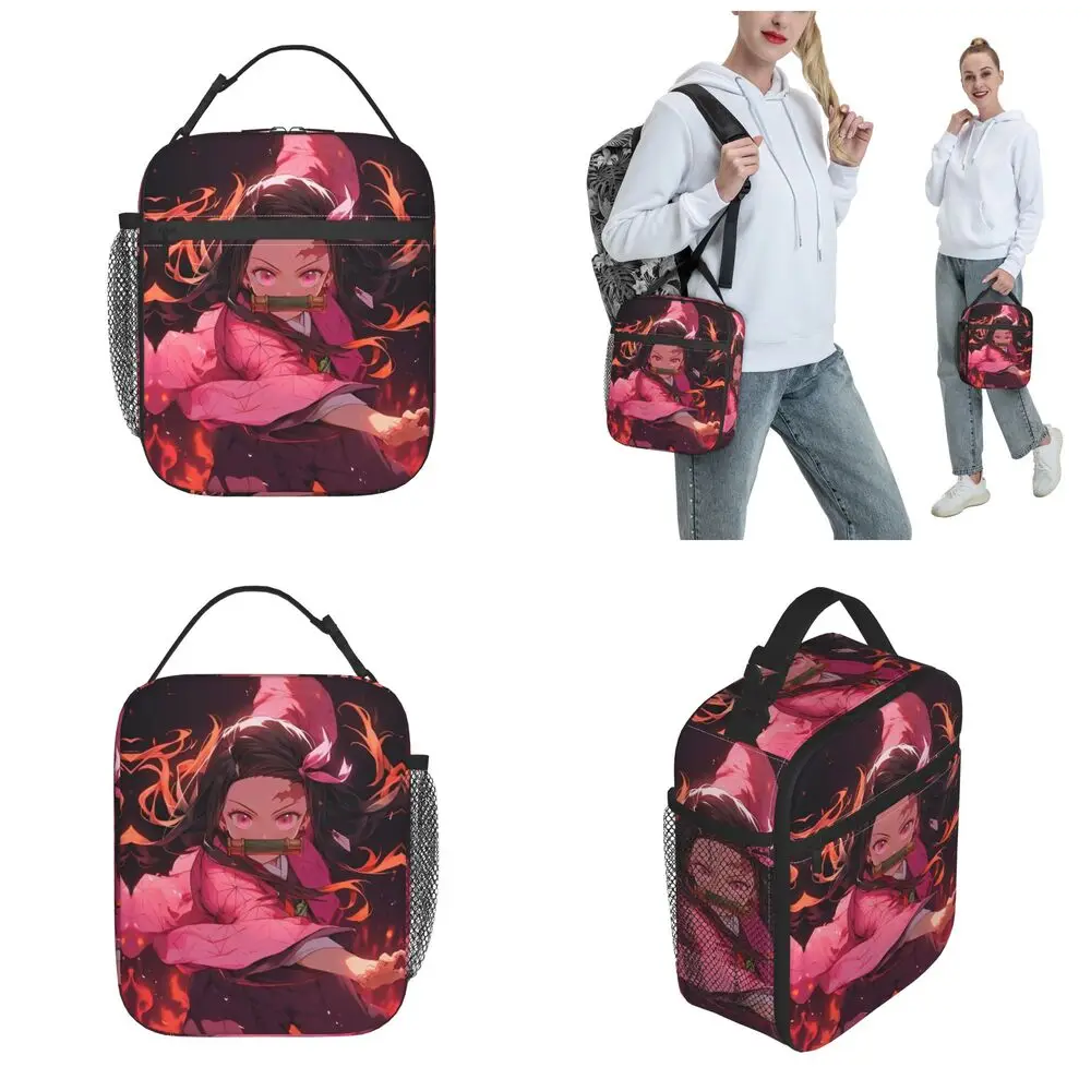 Anime Demon Slayer Nezuko Kamado Kawaii Lunch Bag