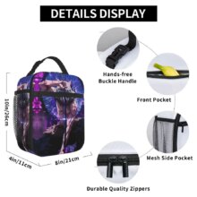 Demon Slayer Anime Nezuko Tanjiro Insulated Lunch Bags High Capacity Meal Container Thermal Bag Lunch Box Tote Office Outdoor Demon Slayer Anime Nezuko Tanjiro Insulated Lunch Bags High Capacity Meal Container Thermal Bag Lunch Box Tote Office Outdoor