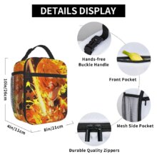 Demon Slayer Anime Nezuko Tanjiro Insulated Lunch Bags High Capacity Meal Container Thermal Bag Lunch Box Tote Office Outdoor Demon Slayer Anime Nezuko Tanjiro Insulated Lunch Bags High Capacity Meal Container Thermal Bag Lunch Box Tote Office Outdoor