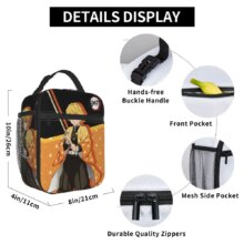 Demon Slayer Anime Nezuko Tanjiro Insulated Lunch Bags High Capacity Meal Container Thermal Bag Lunch Box Tote Office Outdoor Demon Slayer Anime Nezuko Tanjiro Insulated Lunch Bags High Capacity Meal Container Thermal Bag Lunch Box Tote Office Outdoor