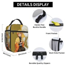 Demon Slayer Anime Nezuko Tanjiro Insulated Lunch Bags High Capacity Meal Container Thermal Bag Lunch Box Tote Office Outdoor Demon Slayer Anime Nezuko Tanjiro Insulated Lunch Bags High Capacity Meal Container Thermal Bag Lunch Box Tote Office Outdoor