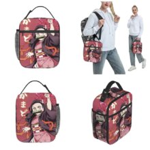 Demon Slayer Anime Nezuko Tanjiro Insulated Lunch Bags High Capacity Meal Container Thermal Bag Lunch Box Tote Office Outdoor Demon Slayer Anime Nezuko Tanjiro Insulated Lunch Bags High Capacity Meal Container Thermal Bag Lunch Box Tote Office Outdoor