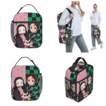 Demon Slayer Anime Nezuko Tanjiro Insulated Lunch Bags High Capacity Meal Container Thermal Bag Lunch Box Tote Office Outdoor Demon Slayer Anime Nezuko Tanjiro Insulated Lunch Bags High Capacity Meal Container Thermal Bag Lunch Box Tote Office Outdoor