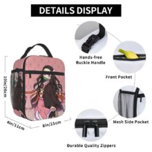 Demon Slayer Anime Nezuko Tanjiro Insulated Lunch Bags High Capacity Meal Container Thermal Bag Lunch Box Tote Office Outdoor Demon Slayer Anime Nezuko Tanjiro Insulated Lunch Bags High Capacity Meal Container Thermal Bag Lunch Box Tote Office Outdoor