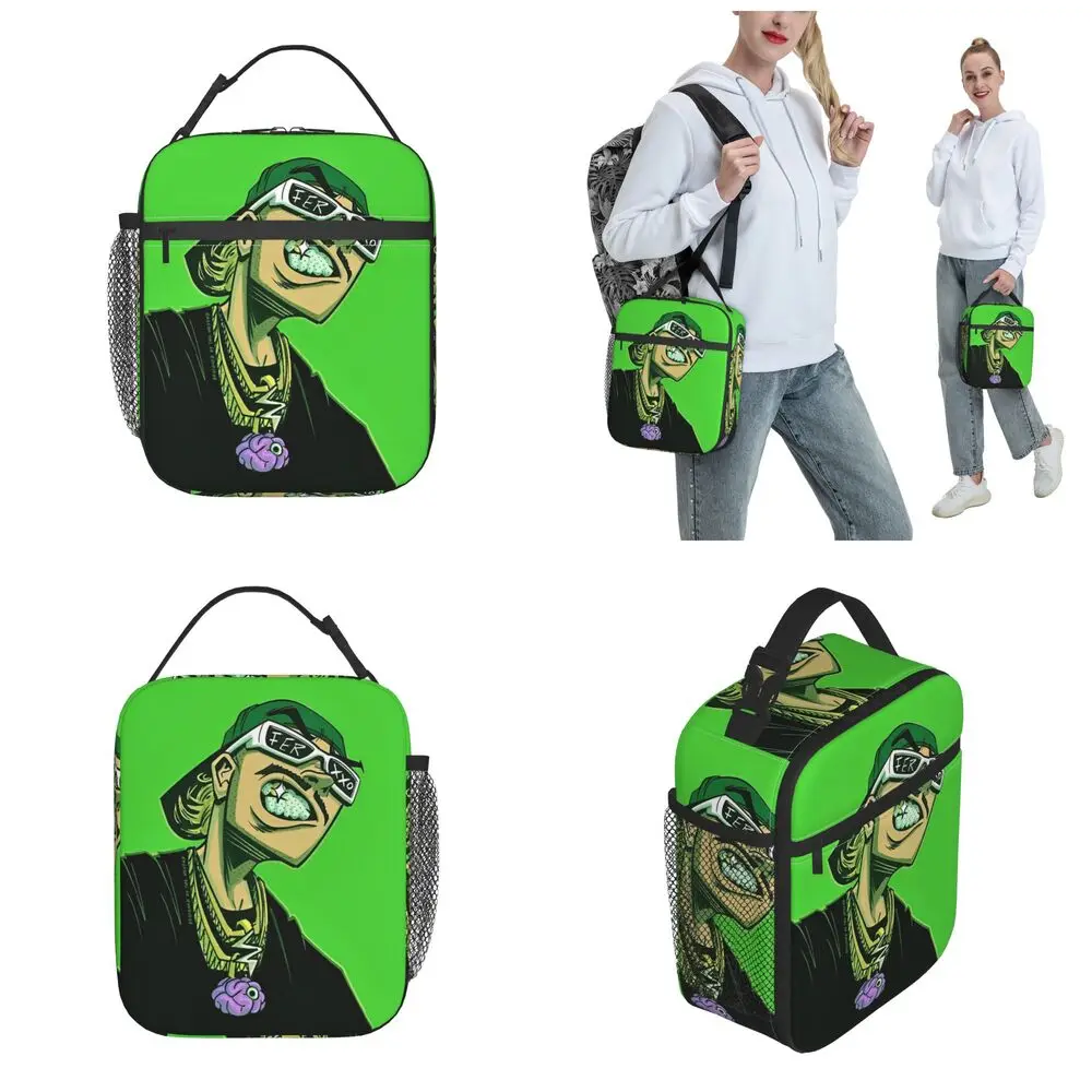 Feid Ferxxo Kawaii Printed Insulated Lunch Bag