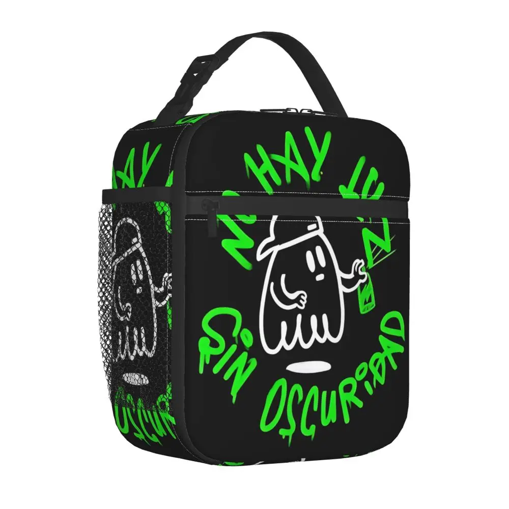 Kawaii Feid No Hay Luz Sin Oscuridad Insulated Printed Lunch Bag