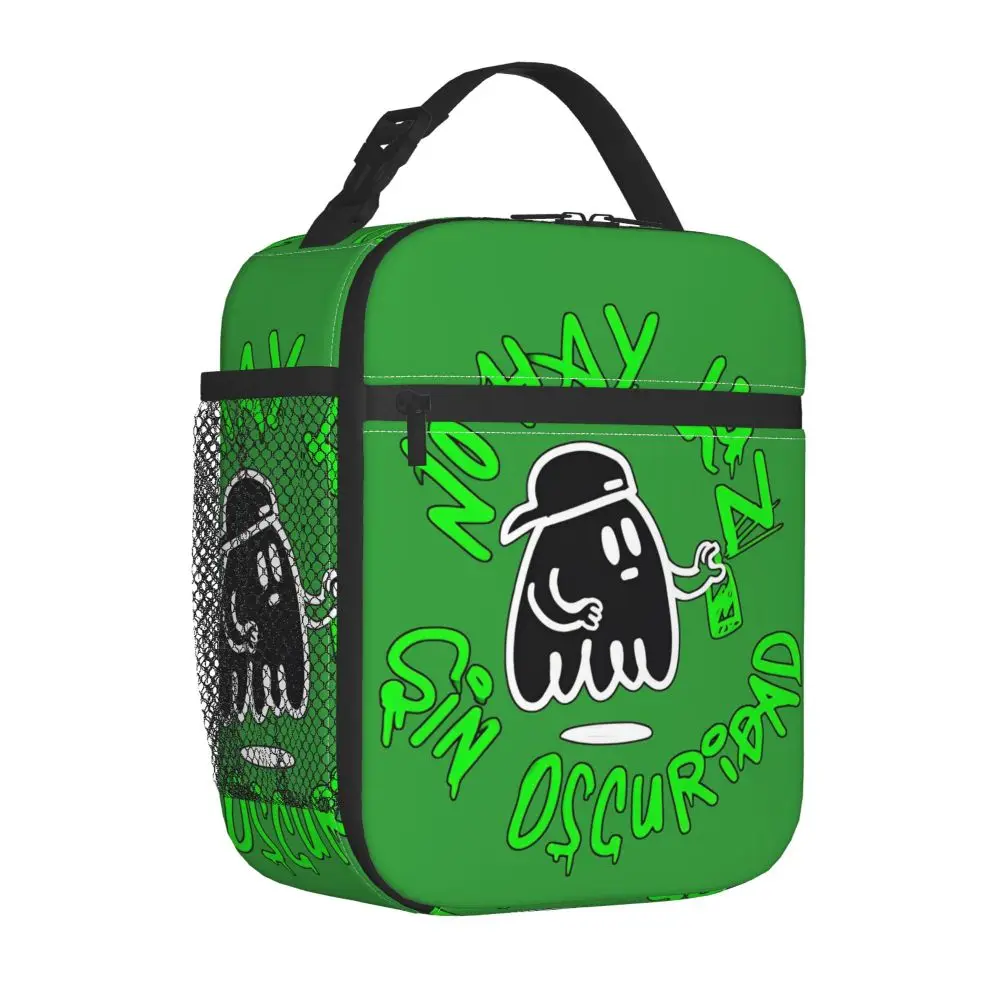 Kawaii Feid No Hay Luz Sin Oscuridad Printed Insulated Lunch Bag