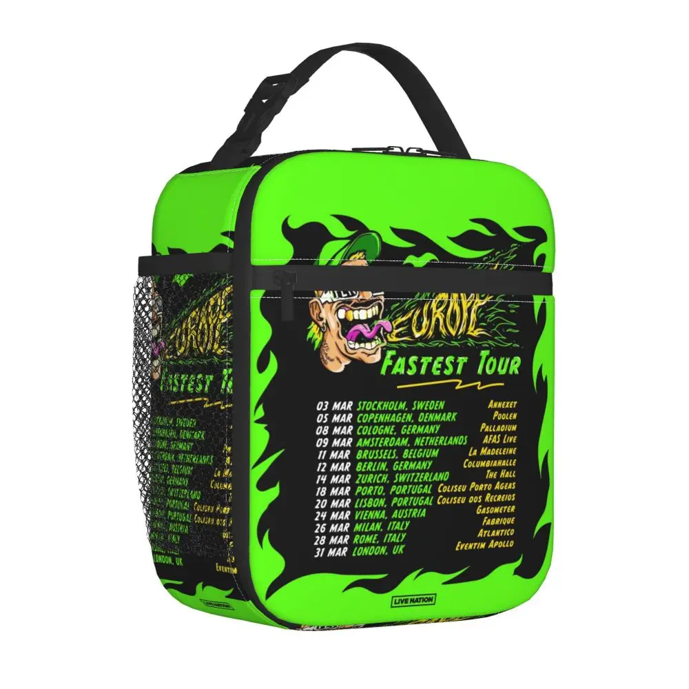 Feid Europe Fastest Tour Kawaii Insulated Lunch Bag