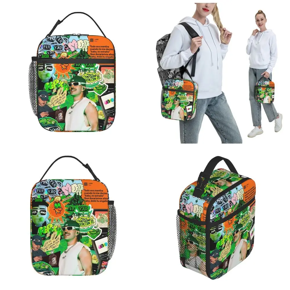 Kawaii Feid Ferxxo Insulated Lunch Bag