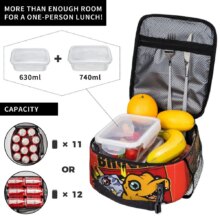 Digimon And Crests Insulated Lunch Bag High Capacity Nostalgic Lunch Container Thermal Bag Tote Lunch Box Travel Bento Pouch Digimon And Crests Insulated Lunch Bag High Capacity Nostalgic Lunch Container Thermal Bag Tote Lunch Box Travel Bento Pouch