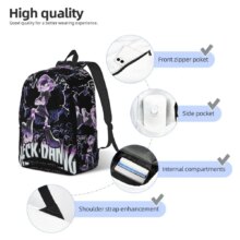Murder Drones Uzi And N Backpack for Men Women Casual High School Work Daypack Cartoon Anime College Canvas Bags Sports Murder Drones Uzi And N Backpack for Men Women Casual High School Work Daypack Cartoon Anime College Canvas Bags Sports