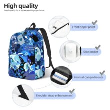 Shadow Milk Cookie Casual Backpack Outdoor High School Work Cookie Run Kingdom Daypack for Men Women Laptop Shoulder Bag Shadow Milk Cookie Casual Backpack Outdoor High School Work Cookie Run Kingdom Daypack for Men Women Laptop Shoulder Bag