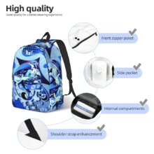 Shadow Milk Cookie Casual Backpack Outdoor High School Work Cookie Run Kingdom Daypack for Men Women Laptop Shoulder Bag Shadow Milk Cookie Casual Backpack Outdoor High School Work Cookie Run Kingdom Daypack for Men Women Laptop Shoulder Bag