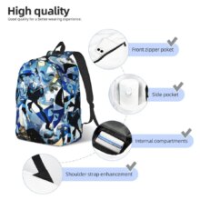 Shadow Milk Cookie Casual Backpack Outdoor High School Work Cookie Run Kingdom Daypack for Men Women Laptop Shoulder Bag Shadow Milk Cookie Casual Backpack Outdoor High School Work Cookie Run Kingdom Daypack for Men Women Laptop Shoulder Bag